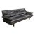 Postmodern Alanda Italian Black Leather Sofa by Paola Pive for B&b Italia For Sale