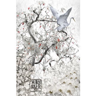 White Heron in Tree For Sale