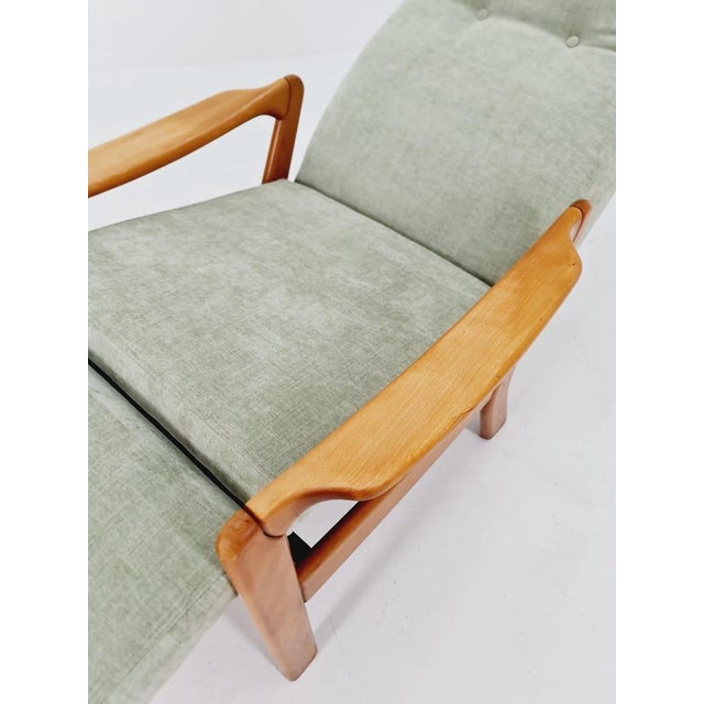 German Lounge Chair With Foot Rest, 1950s For Sale - Image 9 of 10