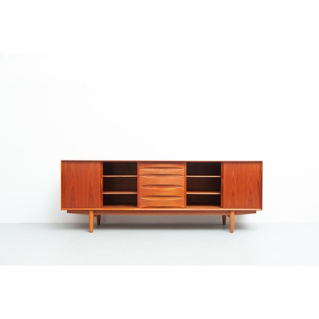 Large Teak Sideboard from Dyrlund, 1960s, in Very Good conditions. Designed 1960 to 1969 I have official proof of...