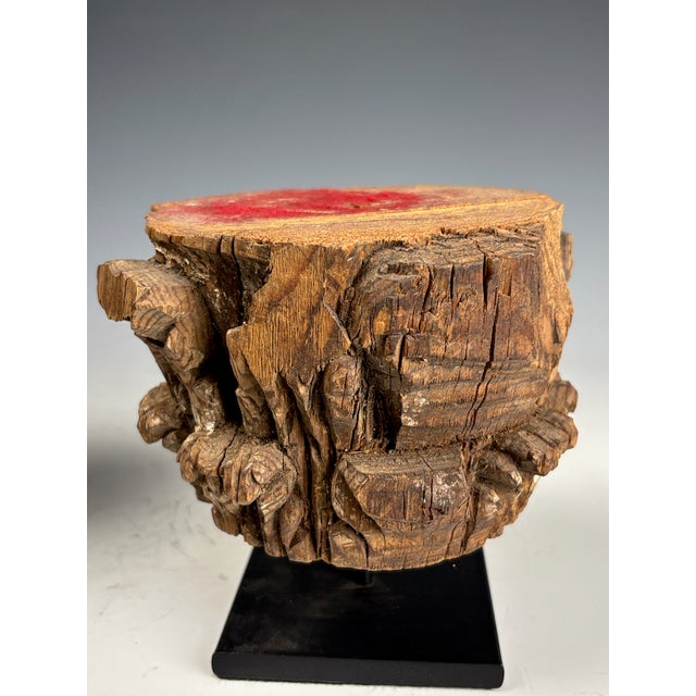 Antique Carved Wooden Corinthian Capitals, 1880, Set of 2 For Sale - Image 6 of 16
