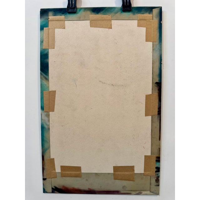 Henry Emil Salloch Original Watercolor on Paper Expressionist European Townscape, 1962. For Sale In Atlanta - Image 6 of 7
