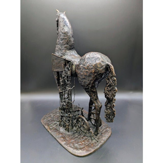Vintage Bronze Sculpture: Le Cheval De Troie (After Salvador Dali) For Sale In Portland, OR - Image 6 of 14