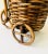 Vintage Rattan Bicycle Plant Basket For Sale - Image 10 of 12