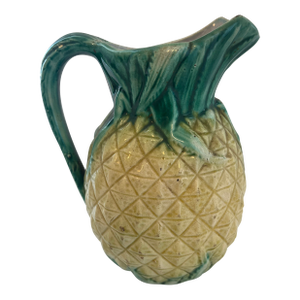 1900s Pineapple Form Majolica Pitcher