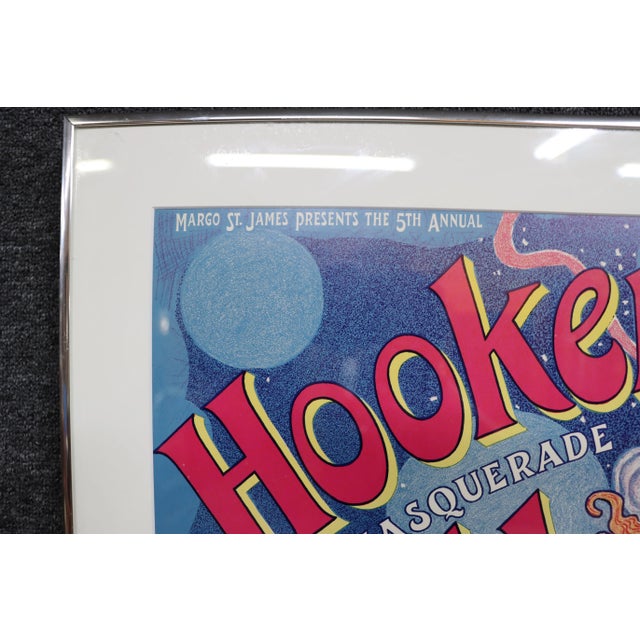 Blue Mid Century Masquerade Poster For Sale - Image 8 of 8