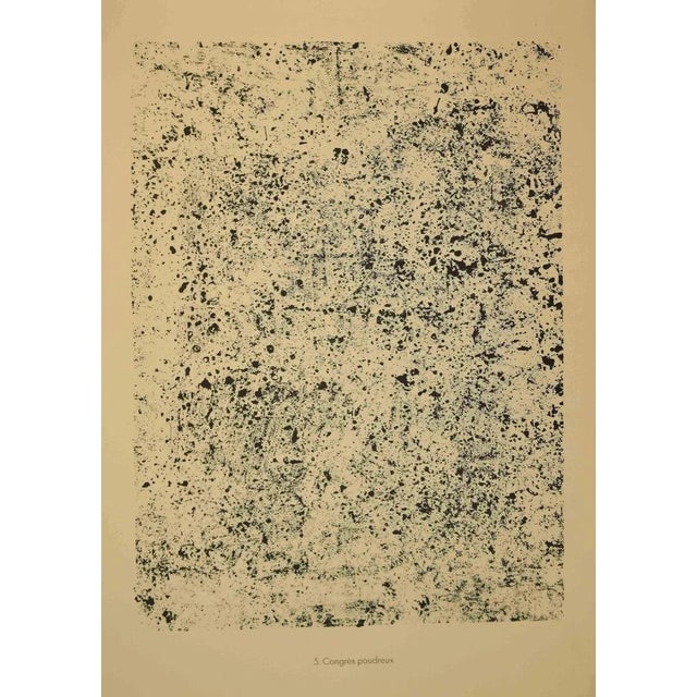 Congrès Poudreux is an original B/W lithograph from the album Sies et Chausseèes by the French founder of Art Brut, Jean...