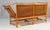 Wood Two-Seat Sofa in Beech and Leather by Børge Mogensen for Fritz Hansen For Sale - Image 7 of 8