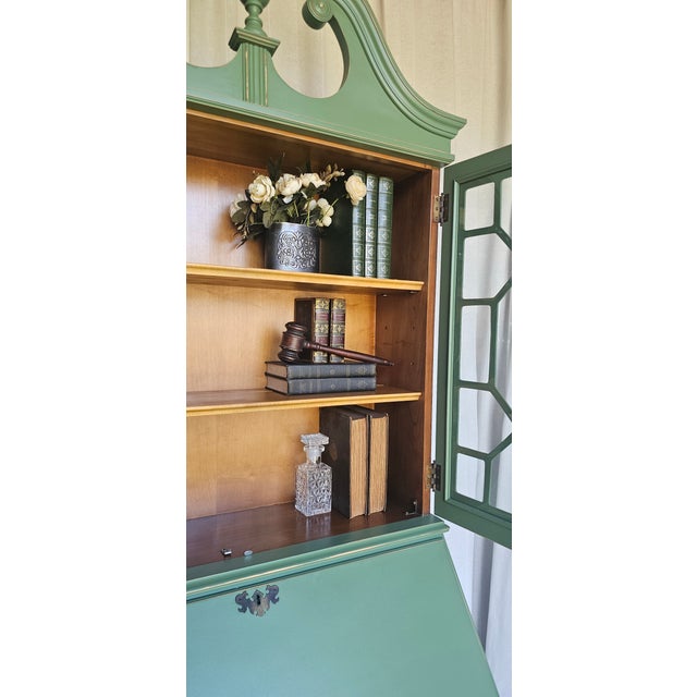 Green Secretary Hutch, Circa 1940's. For Sale - Image 17 of 18