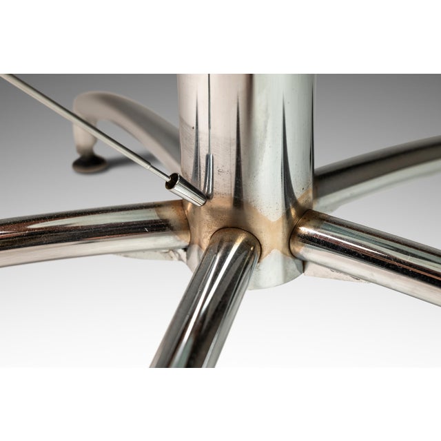 Wood Scandinavian Modern Bentwood Office Chair Constructed From Birch With Patinated Cognac Leather, Axelsson Style, Sweden, 2000s For Sale - Image 7 of 12