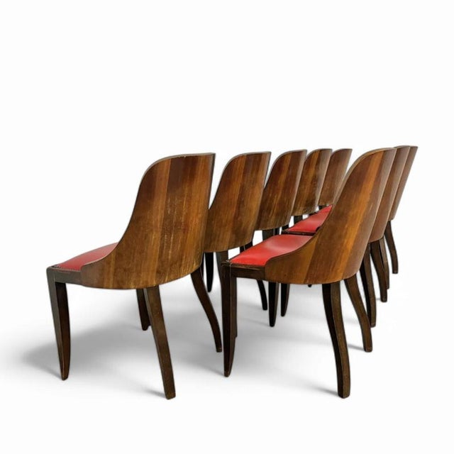 Art Deco Chairs by Kortrijkse Kunstwerkstede for for De Coene Frères, 1930s For Sale - Image 13 of 16