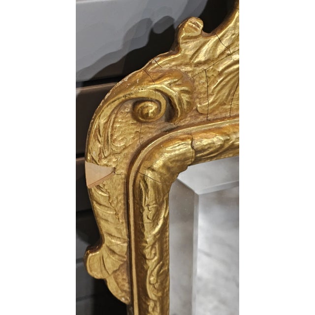 Gold Late 20th Century Friedman Brothers Double Eagle Colonial Williamsburg Gold Gilt Mirror Cw Lg 6 For Sale - Image 8 of 11