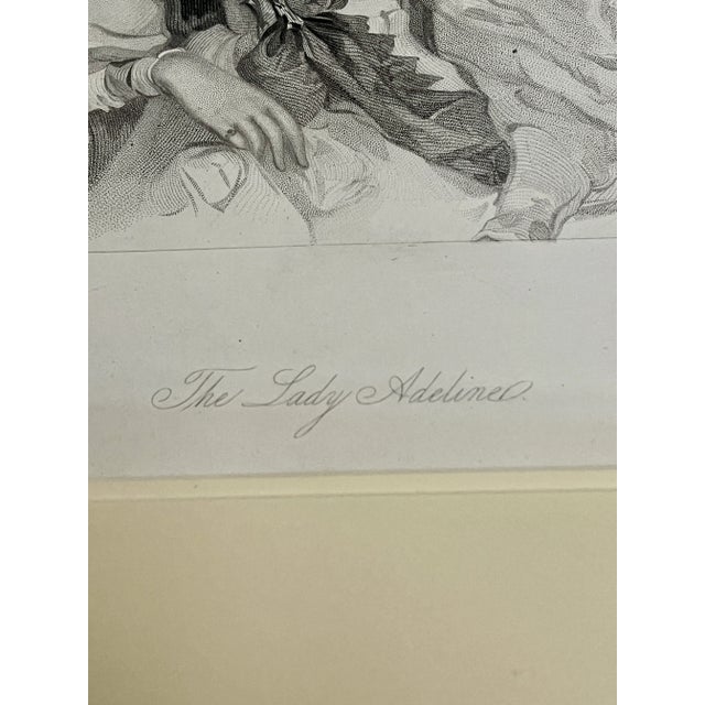 Mid 1800s Original Copper Engraving the Lady Adeline For Sale - Image 11 of 13