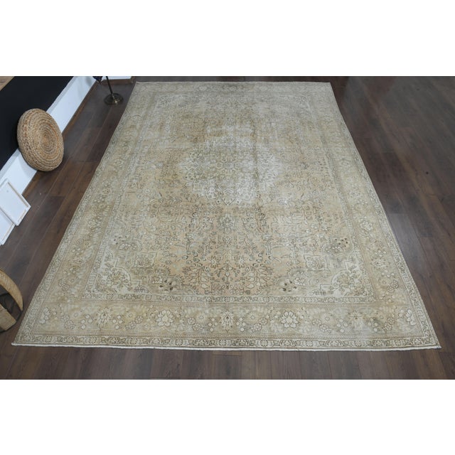 Vintage Persian Hand-Knotted area rug is a semi-antique vintage area rug. The '70s Eastern region of Anatolian's unique...