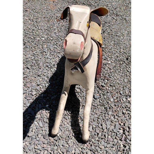 Vintage Child's Rocking Horse Toy For Sale In New York - Image 6 of 13