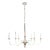 Visual Comfort Signature Country Small Chandelier in Belgian White For Sale