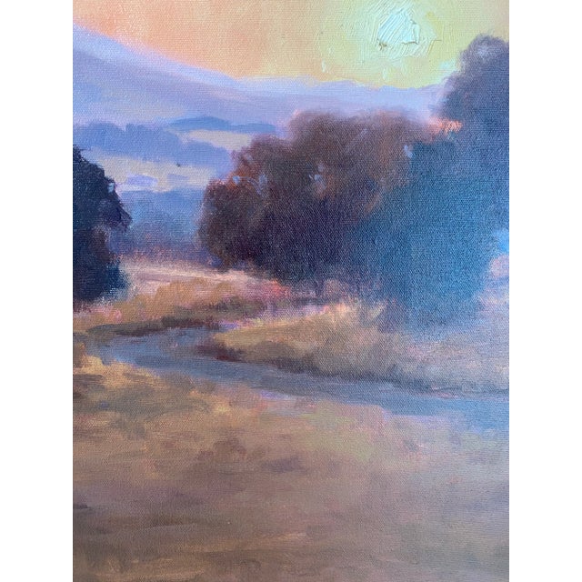 2000 - 2009 Very Large Plein Air Landscape Oil Painting by Kathleen Dunphy, Framed For Sale - Image 5 of 13