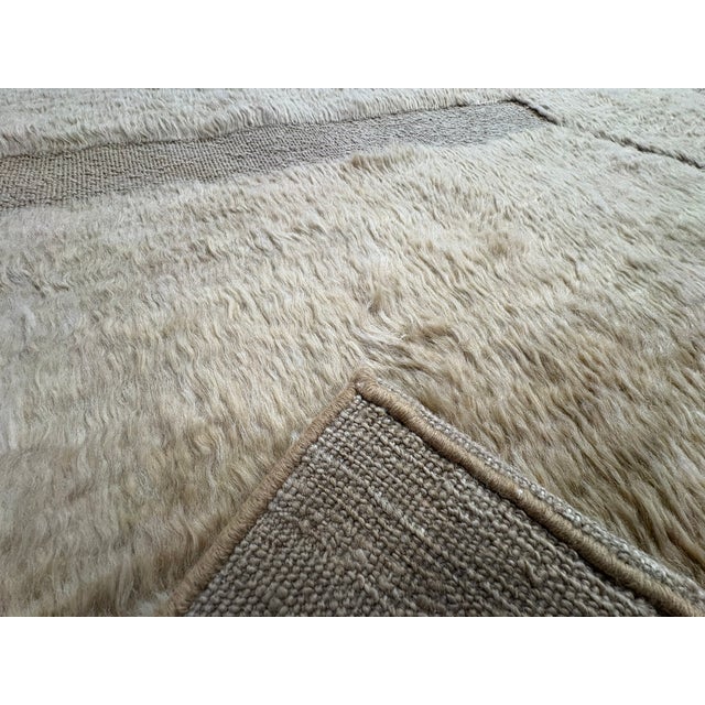 Rh Ilyas Hand-Knotted Wool Rug — 10' × 14' Camel | 100% Wool | Sculpted Texture For Sale - Image 17 of 18