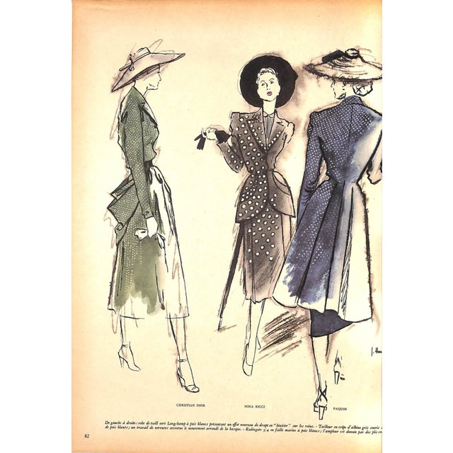 La Mode De Printemps: Album Du Figaro - Revue Des Activites De Creation Francaise Printemps 1947 For Sale - Image 10 of 16