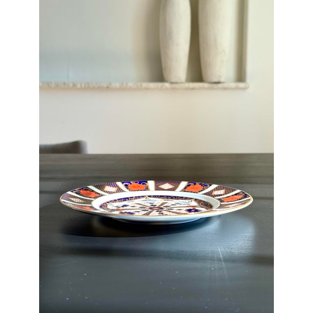 Ceramic 1975 Royal Crown Derby Old Imari ~ Pattern 1128 ~ XXXVIII ~ Salad Plate For Sale - Image 7 of 12