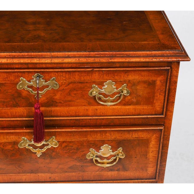 Wood Vintage Bedside Tables in Burr Walnut, Set of 2 For Sale - Image 7 of 18