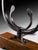 Rustic Italian Walnut Dining Table With Forged Iron Trestle Base For Sale - Image 3 of 3