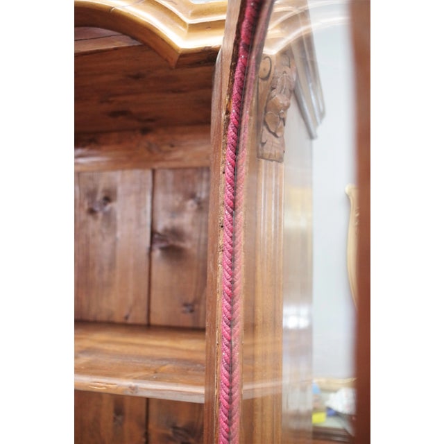 Display Cabinet in Fir & Carved Walnut, 1900s For Sale - Image 10 of 12