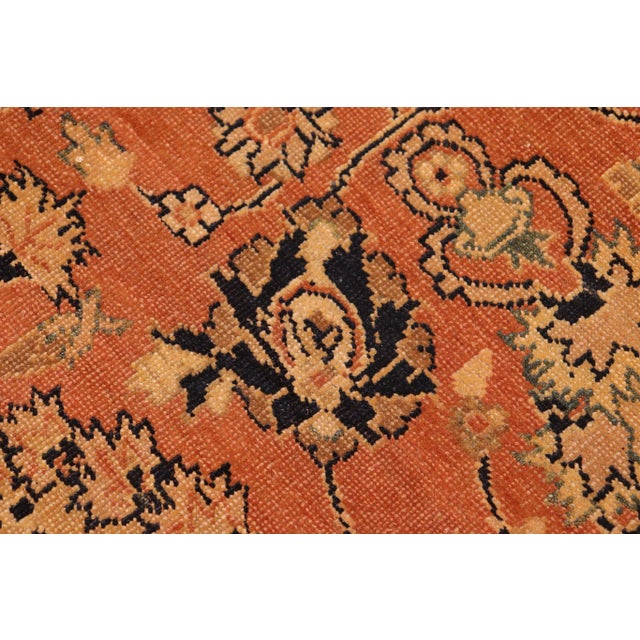 Textile 1980s 1980s Vintage Bohemian Gary Rust/Blue Wool Rug For Sale - Image 7 of 10