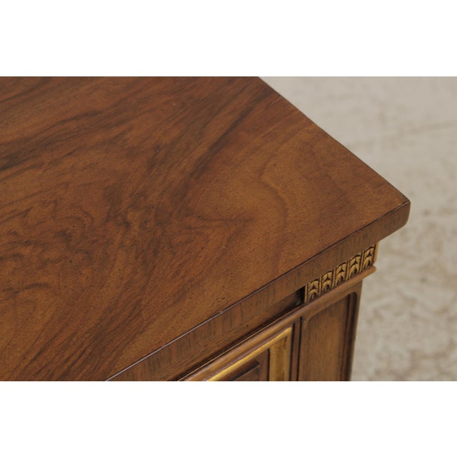 Karges French Louis XVI Walnut 3 Drawer Nightstand For Sale - Image 11 of 15