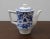 Elegant porcelain tea or coffee pot produced by the Belgian manufacturer Boch Frères La Louvière, decorated with a...