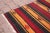 Textile 1960s Southwestern Red Striped Oushak Natural Kilim Rug For Sale - Image 7 of 13