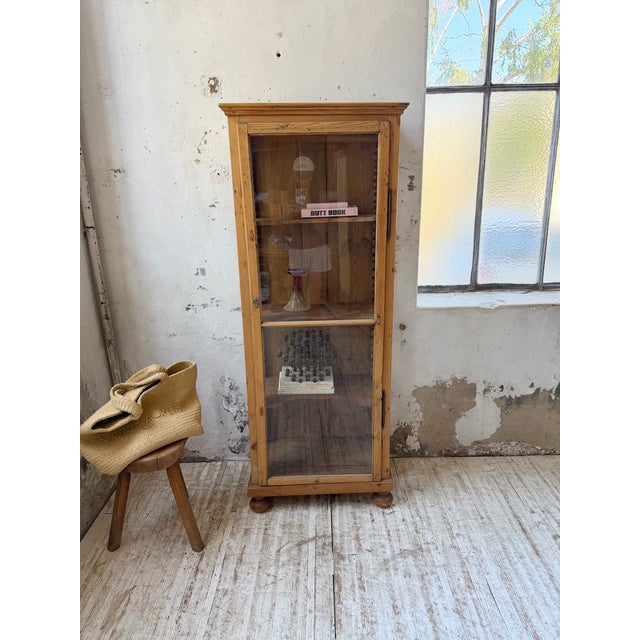 19th Century English Pine Display Case, 1890s For Sale - Image 11 of 18