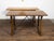 Brown French 19th Century Walnut Console Table with Trestle Base and Iron Stretchers For Sale - Image 8 of 12