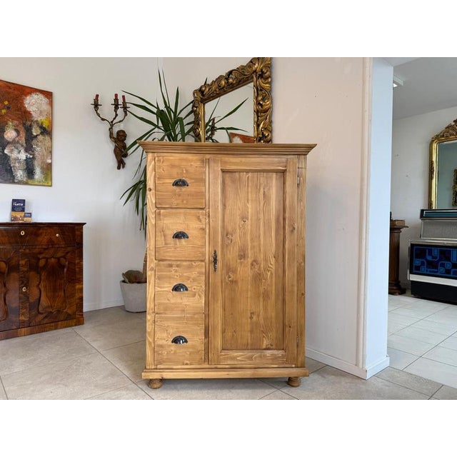 Rustic Farmhouse Bread Cupboard For Sale - Image 11 of 11