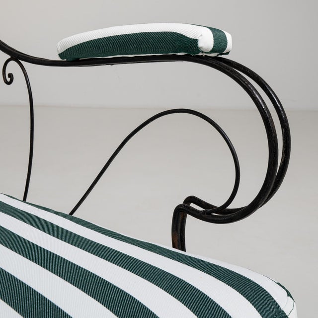 Black 1950s Black Iron Set of 4 Outdoor Chairs For Sale - Image 8 of 17