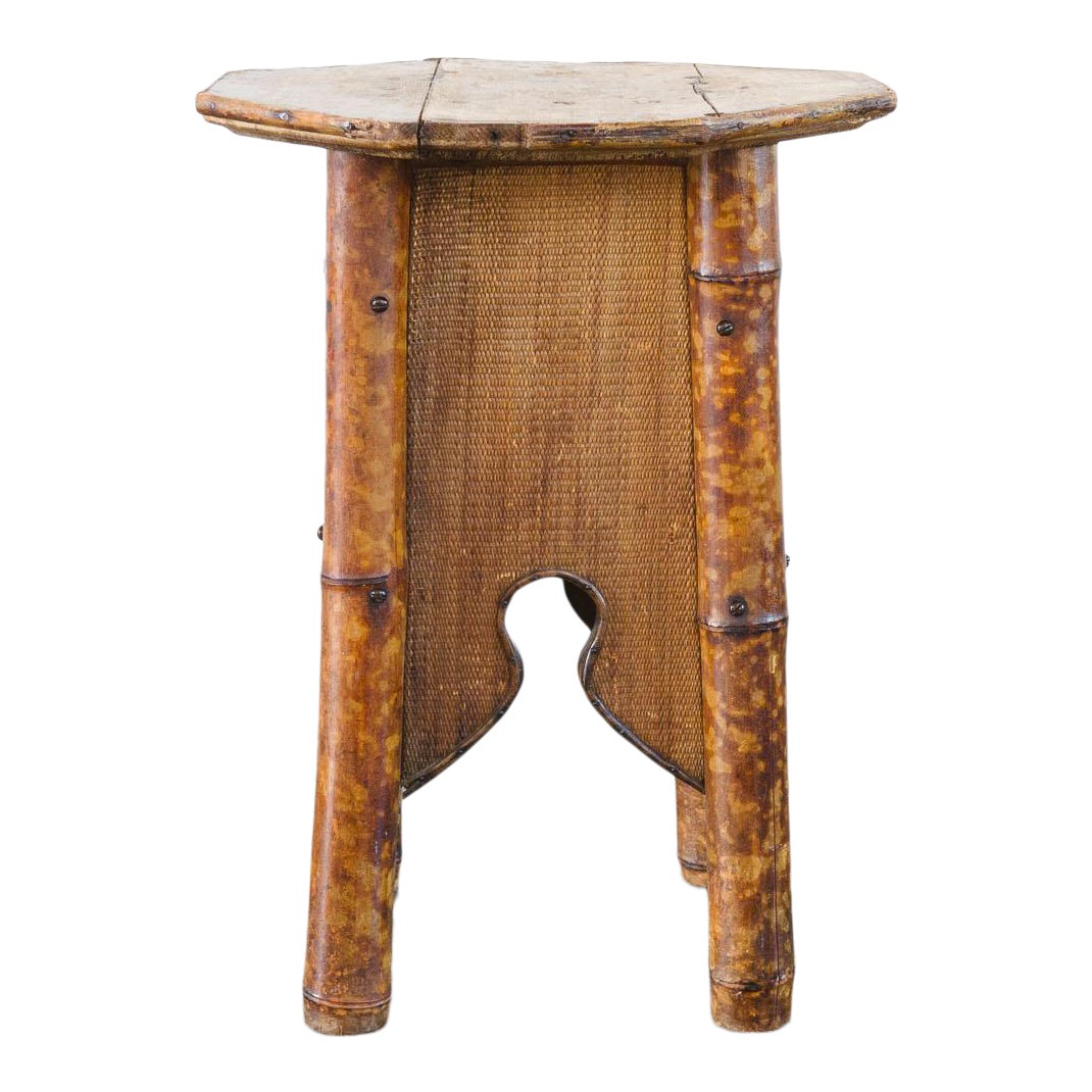 Moroccan Bamboo Side Table Chairish