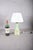 1950s Vintage Mint Green Porcelain Table Lamp, 1950s For Sale - Image 5 of 9