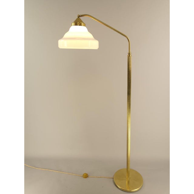 Contemporary Brass Pull-Out Floor Lamp, Berlin, 1920s For Sale - Image 3 of 11