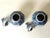 Blue and White Lidded Faience Urns by Tichelaar Makkum, 1930s, Set of 2 For Sale - Image 9 of 14