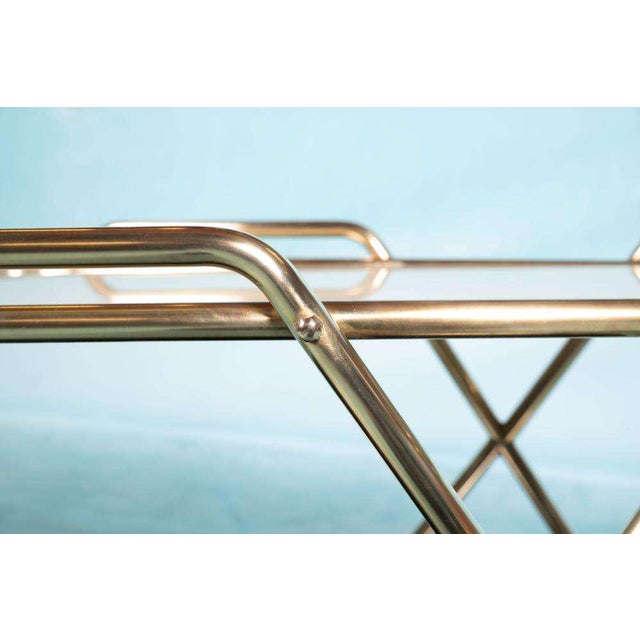 Mid-Century Brass Bar Cart, 1960s For Sale - Image 10 of 17