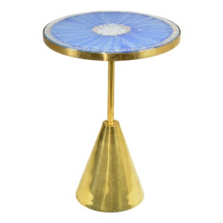 Halcyon M Trio of Tables in Brass by Jonathan Amar Studio, Set of 3 For Sale