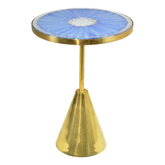 Halcyon M Trio of Tables in Brass by Jonathan Amar Studio, Set of 3 For Sale