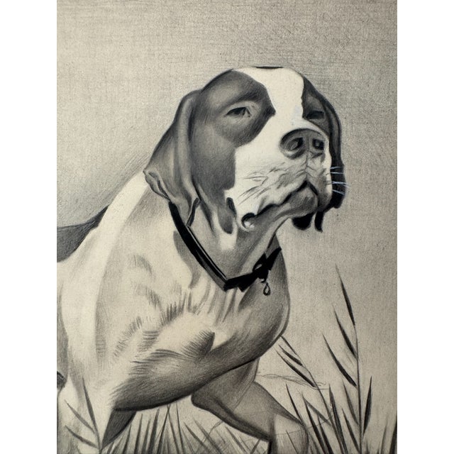 Original graphite pencil drawing by American artist and illustrator Theodore E. Schrock (1879–1952), depicting a poised...