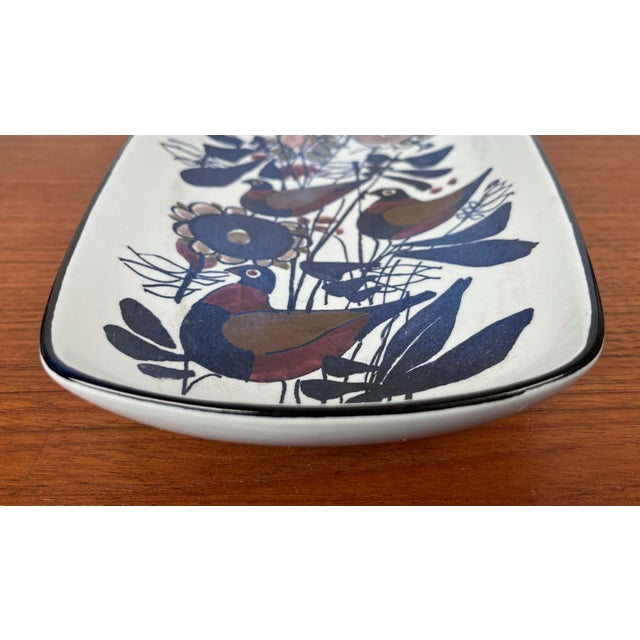 Mid-Century Modern Danish Porcelain Tenera Bowl with Bird Design by Kari Christensen for Aluminia Royal Copenhagen, 1960s For Sale - Image 17 of 18