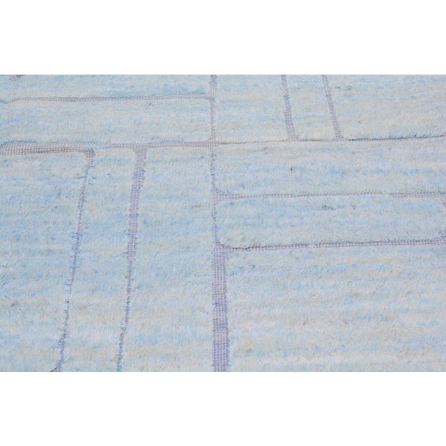 Moroccan New Moroccan Professional Hand Knotted Wool Rug, 10'x13'6" For Sale - Image 3 of 5