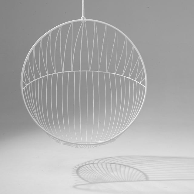 Modern Bubble Chair in White Chairish