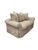 Custom English Roll Arm Bench Seat Damask Loveseat With Pleated Skirt For Sale - Image 4 of 13