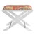 Port 68 Delano Nickel Tiger Lucite X-Bench For Sale - Image 4 of 4