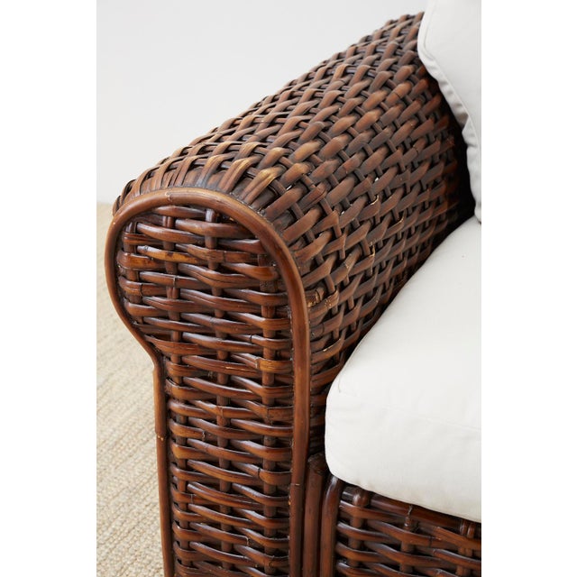Ralph Lauren Home Polo Collection Woven Rattan Settee Chairish