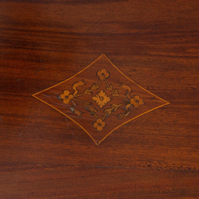 English 19th Century English Mahogany Side Table With Slim Profile 19th Century For Sale - Image 3 of 12